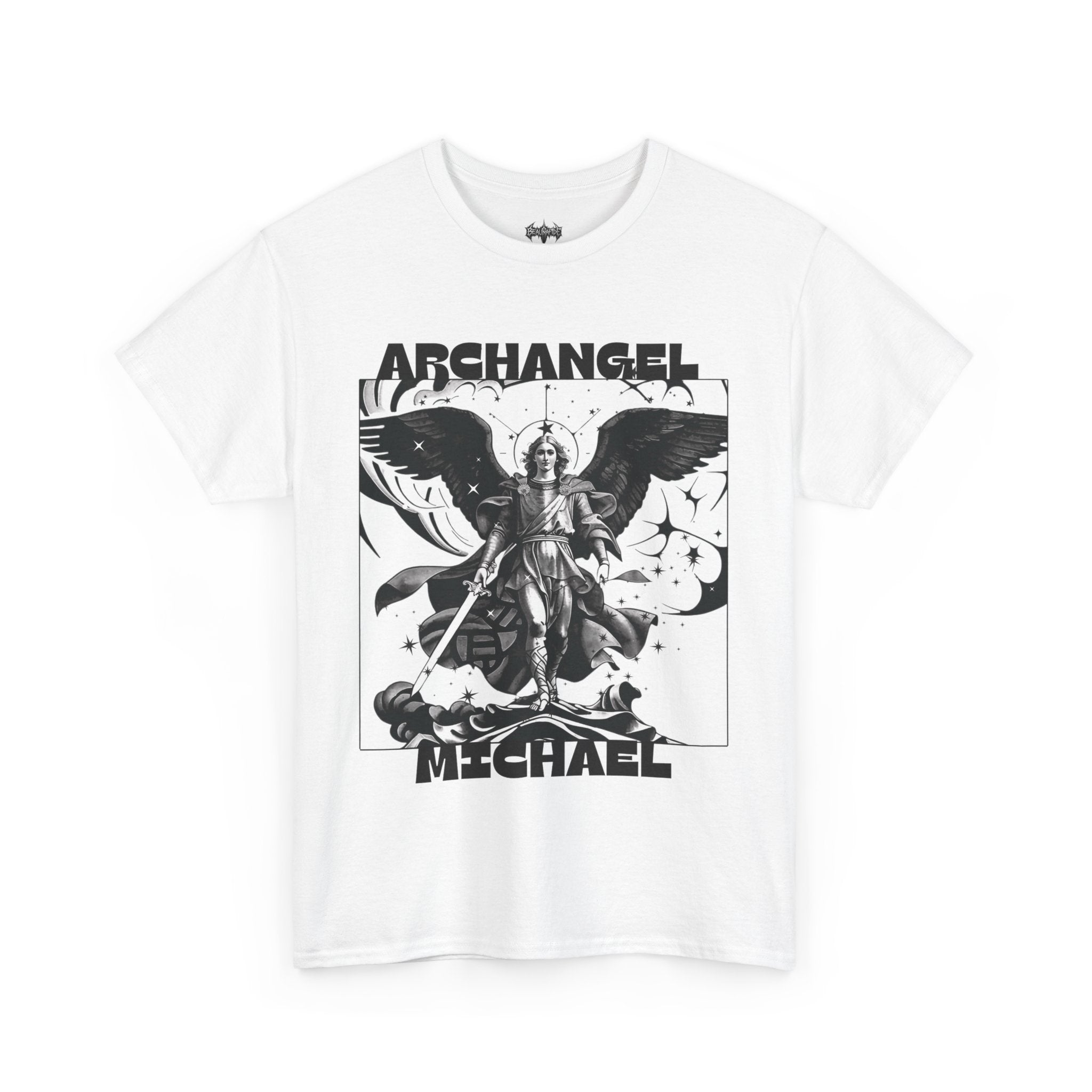 Archangel Michael Graphic Tee - Spiritual Comfort, Fear Not Design, Unisex Cotton Shirt, Casual Everyday Wear, Gift for Believers